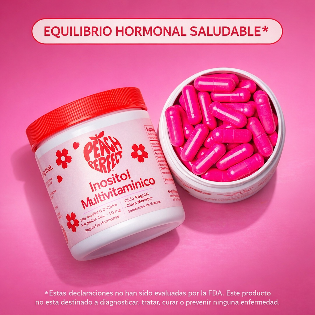 PEACH PERFECT INOSITOL MULTIVITAMÍNICO EN POLVO – BIENESTAR FEMENINO – ENVÍO GRATIS 🇬🇹