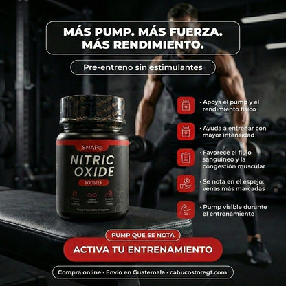 NITRIC OXIDE BOOSTER – PUMP, FUERZA Y RENDIMIENTO MUSCULAR  – ENVÍO GRATIS 🇬🇹