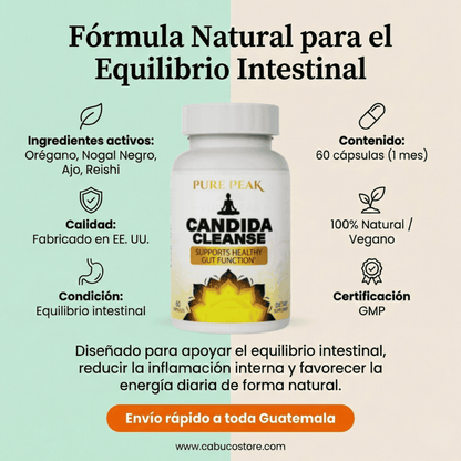 LIMPIEZA INTESTINAL PROFUNDA – APOYO CONTRA CÁNDIDA – REDUCE INFLAMACIÓN – ENVÍO GRATIS 🇬🇹