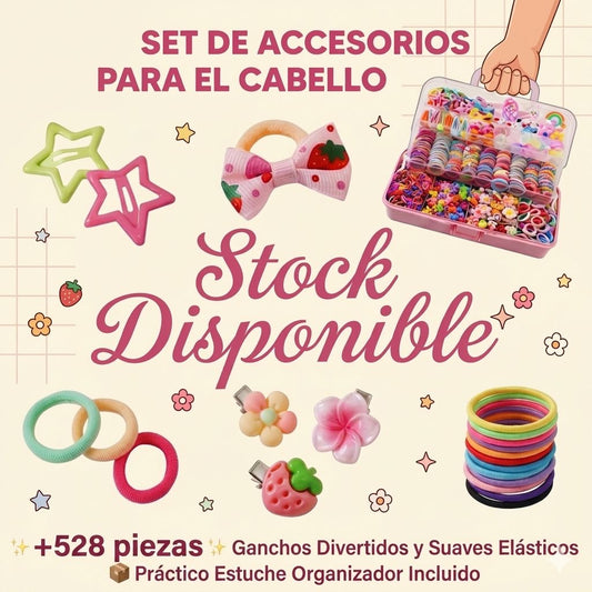 MEGA SET DE +528 ACCESORIOS PARA EL CABELLO – PEINADOS LINDOS TODOS LOS DÍAS | ENVÍO GRATIS 🇬🇹