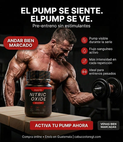 NITRIC OXIDE BOOSTER – PUMP, FUERZA Y RENDIMIENTO MUSCULAR  – ENVÍO GRATIS 🇬🇹