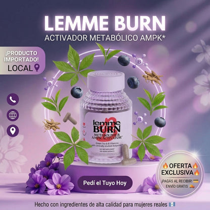 LEMME BURN – ACTIVADOR METABÓLICO Y QUEMA GRASA ABDOMINAL | ENVÍO GRATIS 🇬🇹