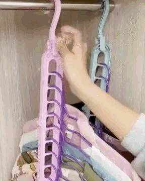 ORGANIZADOR DE GANCHOS PARA ROPA (SET DE 6 UNIDADES) - ENVÍO GRATIS 🇬🇹
