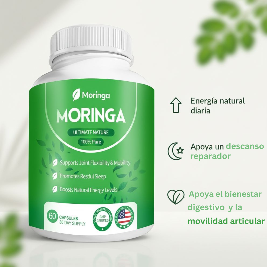 MORINGA AMERICAN NATURAL – BIENESTAR Y SALUD INTEGRAL- ENVÍO GRATIS 🇬🇹