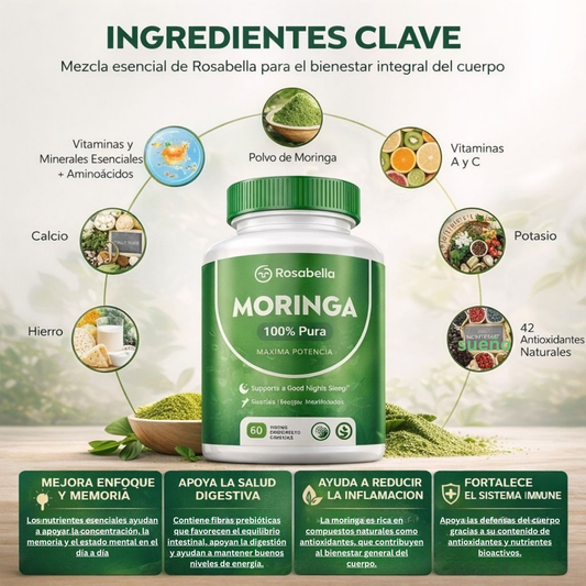 MORINGA AMERICAN NATURAL – BIENESTAR Y SALUD INTEGRAL- ENVÍO GRATIS 🇬🇹