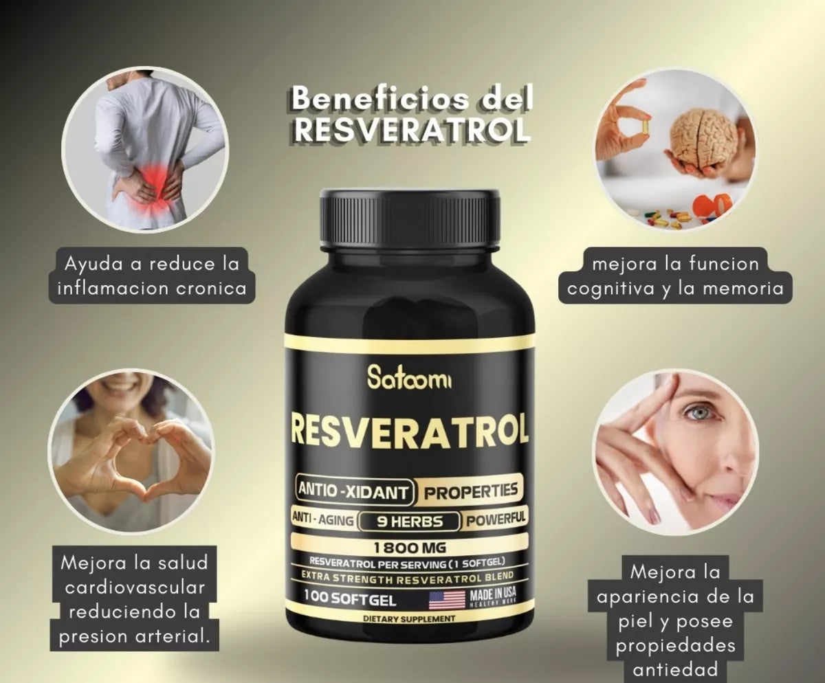 RESVERATROL – EL SECRETO ANTI-EDAD QUE REVITALIZA TU JUVENTUD – ENVÍO GRATIS  🇬🇹