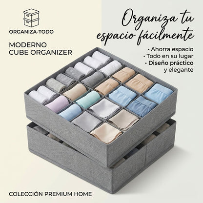 ORGANIZADOR DE ROPA INTERIOR Y CALCETINES (24 CELDAS) | ENVÍO GRATIS 🇬🇹