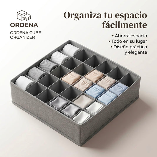 ORGANIZADOR DE ROPA INTERIOR Y CALCETINES (24 CELDAS) | ENVÍO GRATIS 🇬🇹