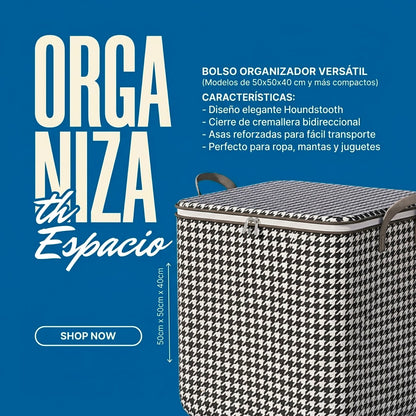 BOLSO ORGANIZADOR PREMIUM PATA DE GALLO – MAXIMIZA TU CLÓSET | ENVÍO GRATIS 🇬🇹