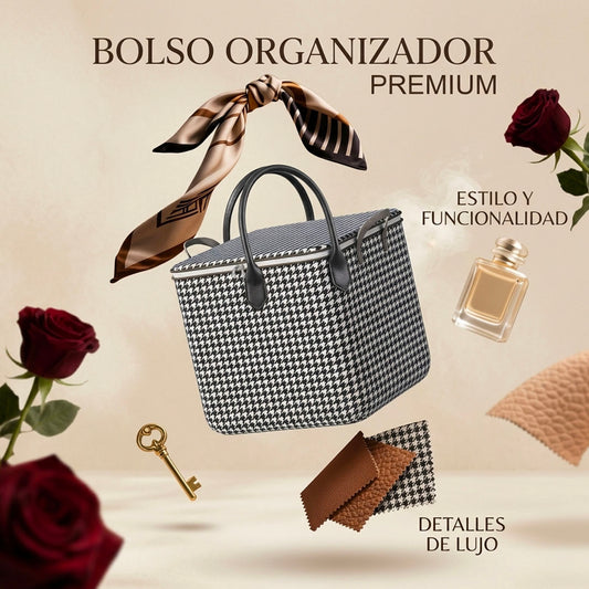 BOLSO ORGANIZADOR PREMIUM PATA DE GALLO – MAXIMIZA TU CLÓSET | ENVÍO GRATIS 🇬🇹