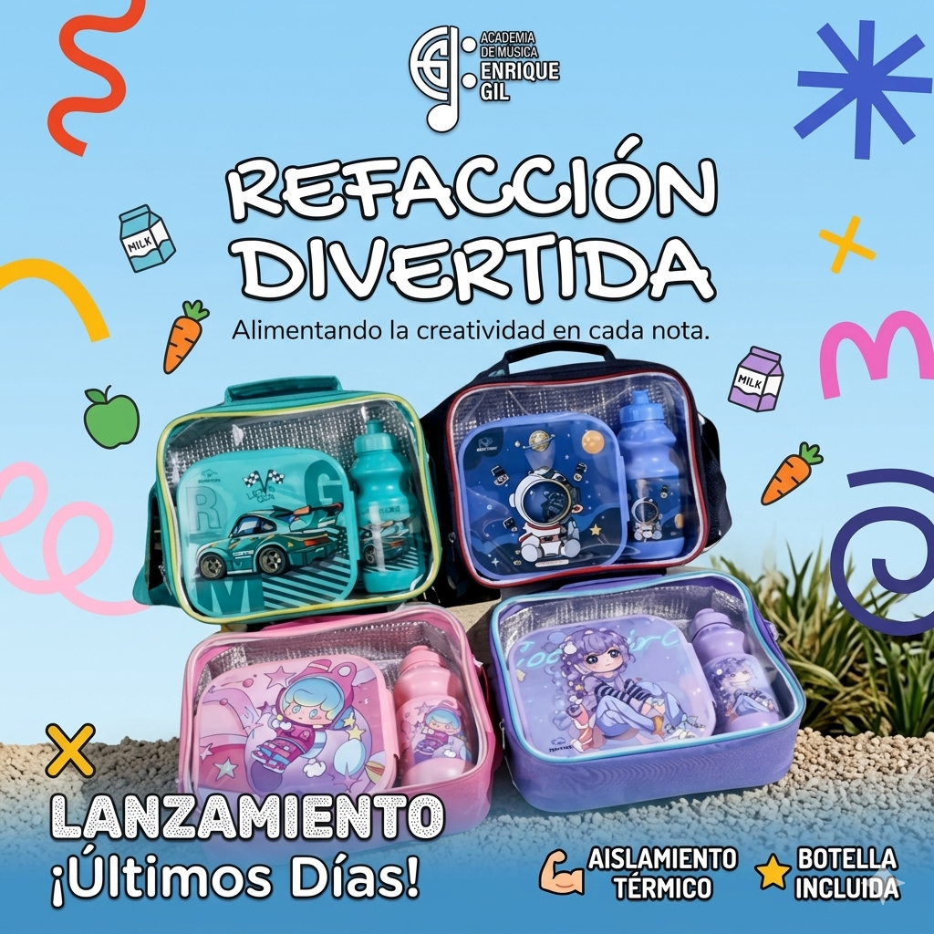 LONCHERA TÉRMICA INFANTIL "TODO EN UNO" + BOTELLA INCLUIDA | ENVÍO GRATIS 🇬🇹