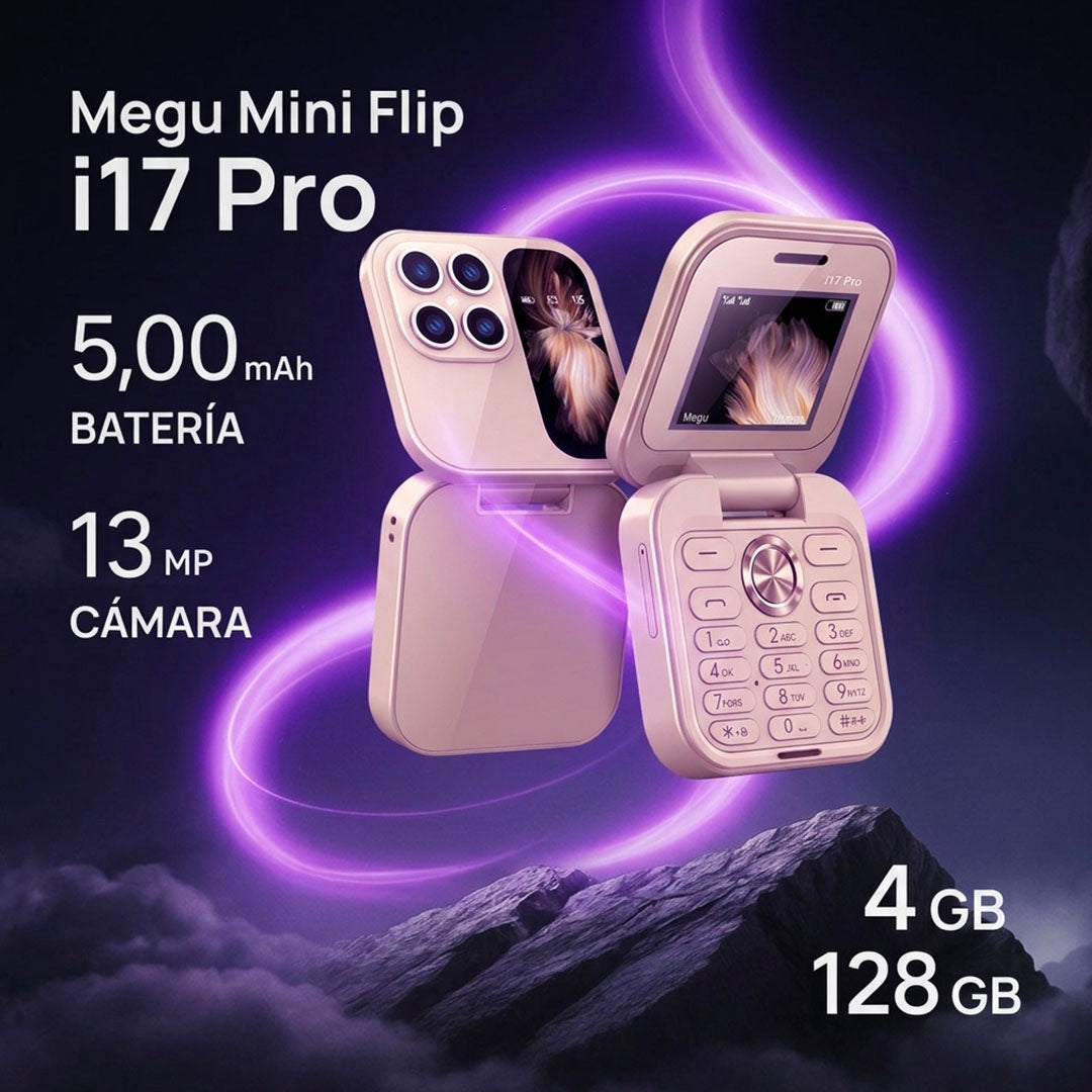 MINI CELULAR PLEGABLE TIPO FLIP – ULTRA COMPACTO Y FÁCIL DE USAR | ENVÍO GRATIS 🇬🇹