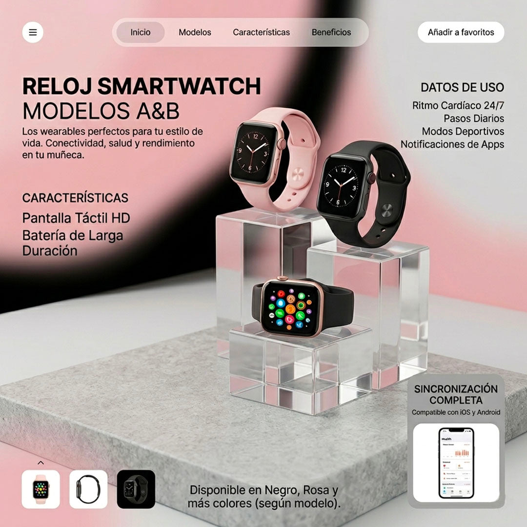 SMARTWATCH MACARON SERIES – NOTIFICACIONES Y CONTROL DE SALUD | ENVÍO GRATIS 🇬🇹