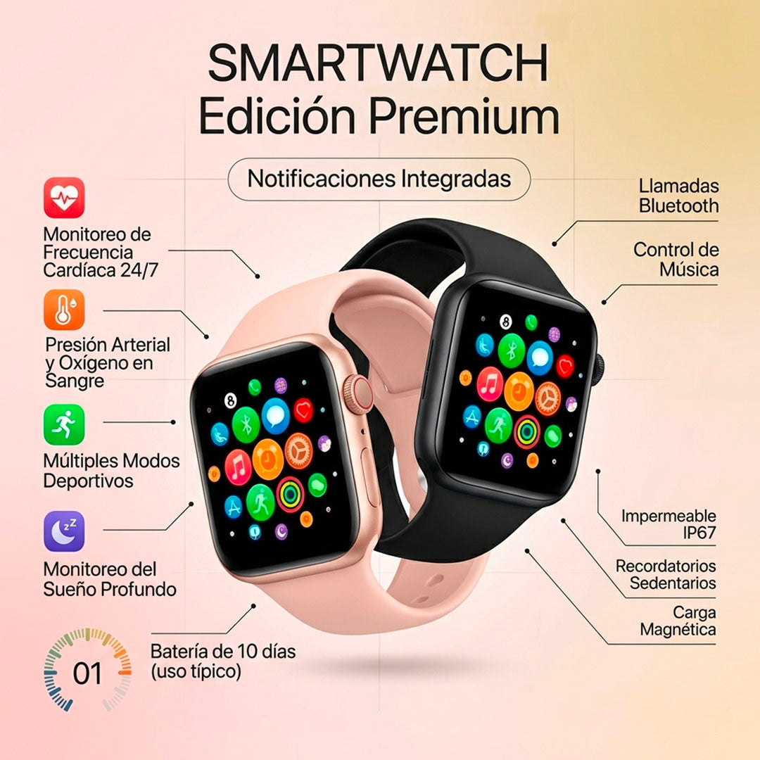 SMARTWATCH MACARON SERIES – NOTIFICACIONES Y CONTROL DE SALUD | ENVÍO GRATIS 🇬🇹