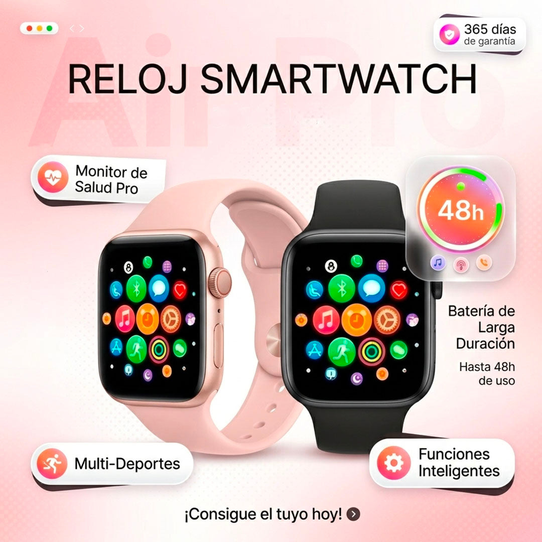 SMARTWATCH MACARON SERIES – NOTIFICACIONES Y CONTROL DE SALUD | ENVÍO GRATIS 🇬🇹