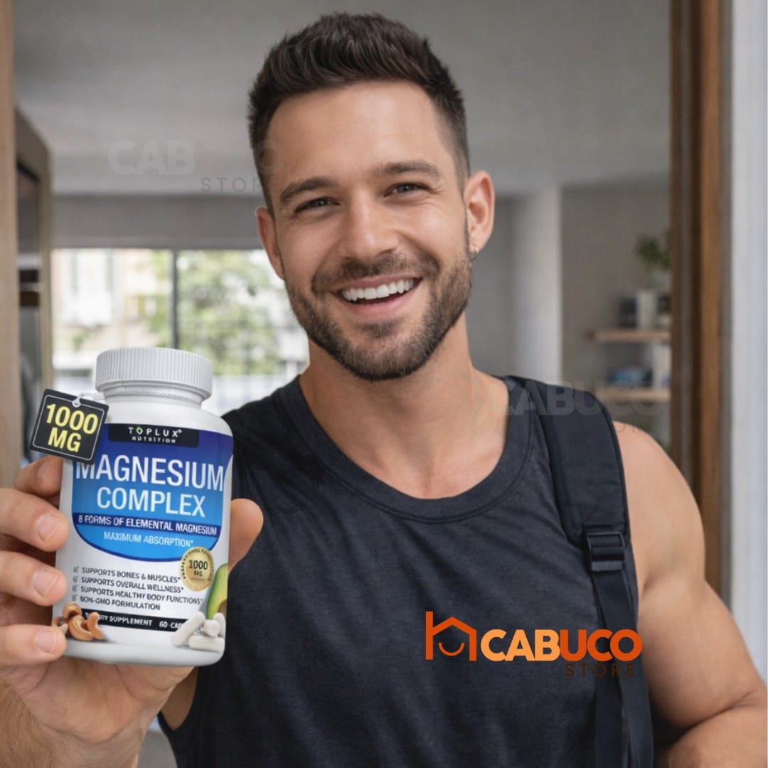 MAGNESIUM COMPLEX 1000 MG – RELAJACIÓN MUSCULAR Y NERVIOSA – ENERGÍA DIARIA Y DESCANSO PROFUNDO – ENVÍO GRATIS 🇬🇹