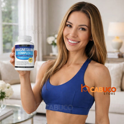 MAGNESIUM COMPLEX 1000 MG – RELAJACIÓN MUSCULAR Y NERVIOSA – ENERGÍA DIARIA Y DESCANSO PROFUNDO – ENVÍO GRATIS 🇬🇹