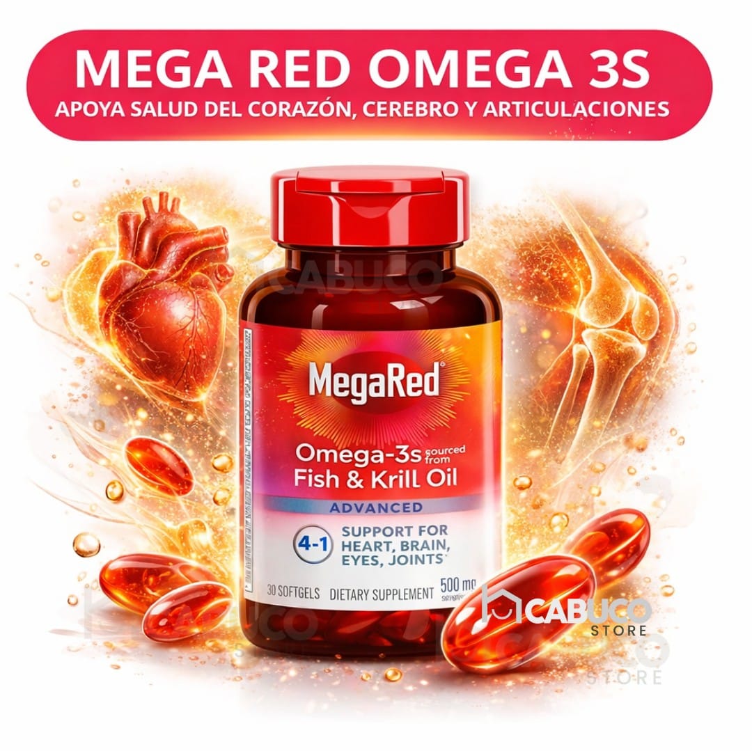 MEGA RED OMEGA 3 – RENDIMIENTO, FUERZA Y RECUPERACIÓN PARA HOMBRES – ENVÍO GRATIS 🇬🇹