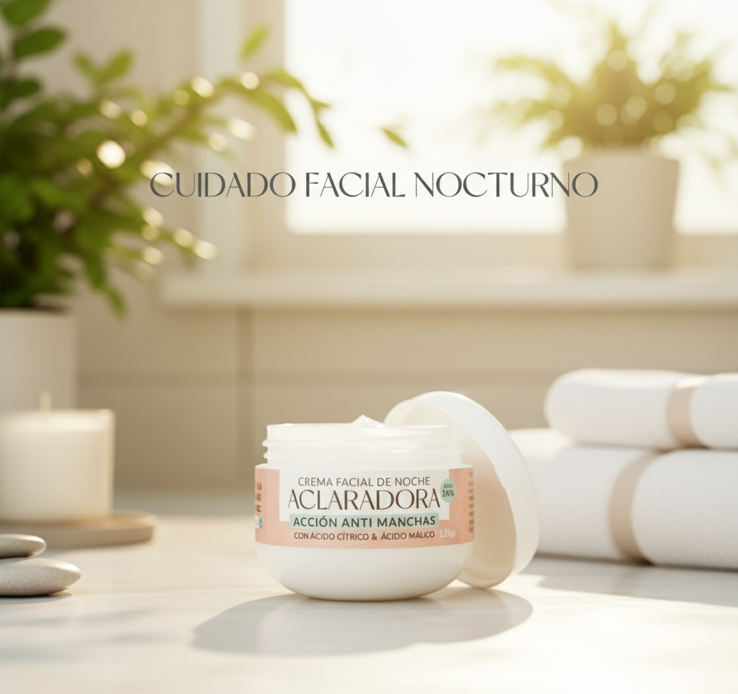 CREMA ACLARADORA UMA BEAUTY CON AHA 5% – ACCIÓN ANTIMANCHAS Y RENOVACIÓN NOCTURNA – ENVÍO GRATIS 🇬🇹